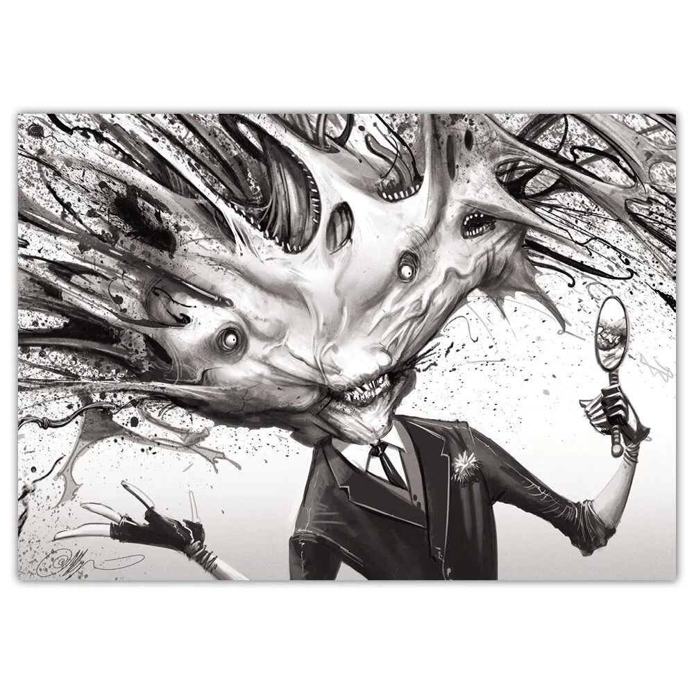 Mr. Self Destruct (Nine Inch Nails Fan Art) - 2015 - Signed A3
